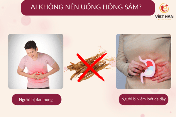 Những ai không nên uống hồng sâm