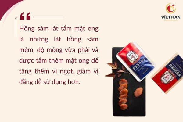 Hồng sâm lát tẩm mật ong là gì?
