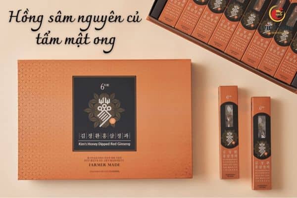 Hồng sâm Hàn Quốc cắt lát tẩm mật ong KGC