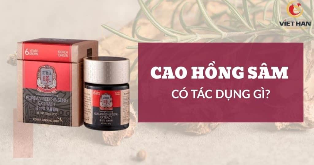 Cao hồng sâm có tác dụng gì? 10 lợi ích của cao hồng sâm