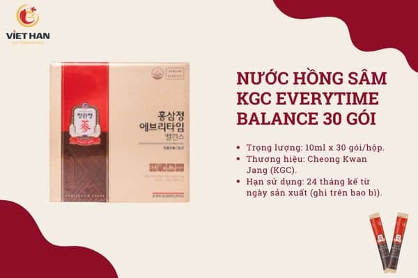 Nước hồng sâm KGC Everytime Balance