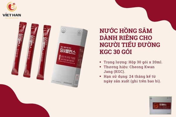 Hồng sâm dành cho người tiểu đường