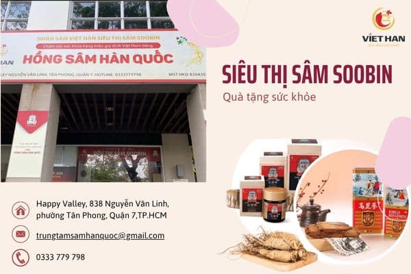 Cửa hàng bán sâm Hàn Quốc uy tín