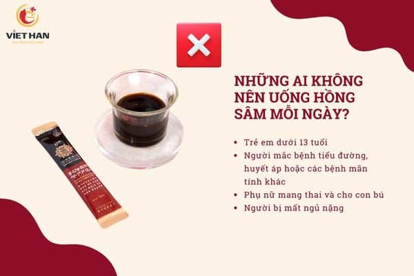 Những ai không nên uống nước sâm hàng ngày?