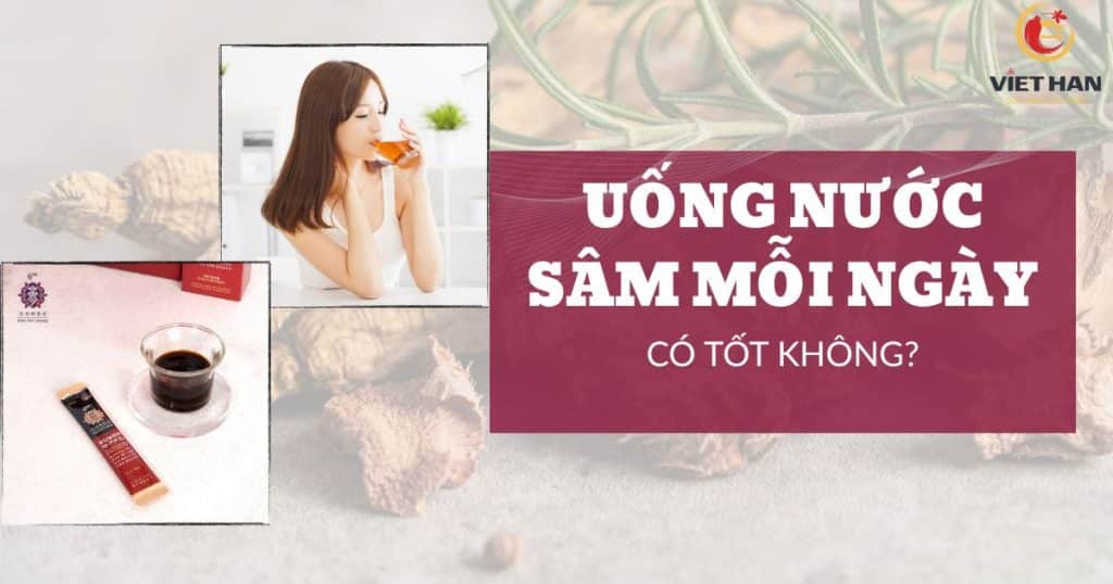 Uống nước sâm mỗi ngày có tốt không? 6 lưu ý khi sử dụng