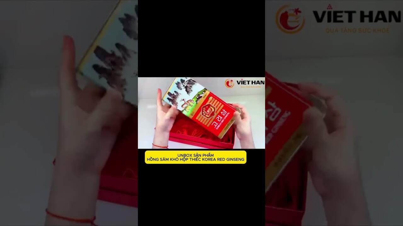 HỒNG SÂM KHÔ HỘP THIẾC KOREA RED GINSENG