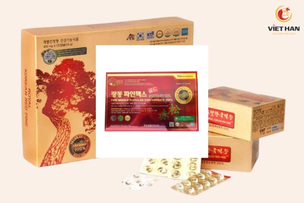Tinh dầu thông đỏ Hàn Quốc giá bao nhiêu tiền một hộp