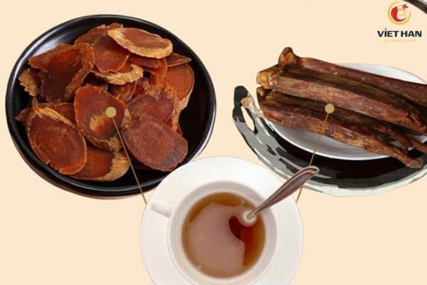 Ngâm hồng sâm khô với mật ong