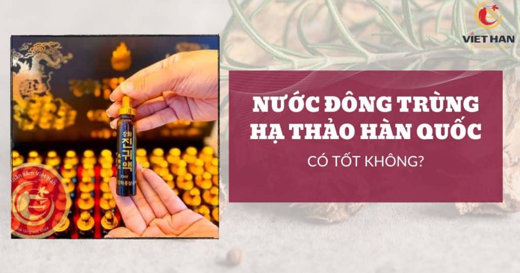 Nước đông trùng hạ thảo Hàn Quốc có tốt không? Lợi ích và lưu ý cần biết