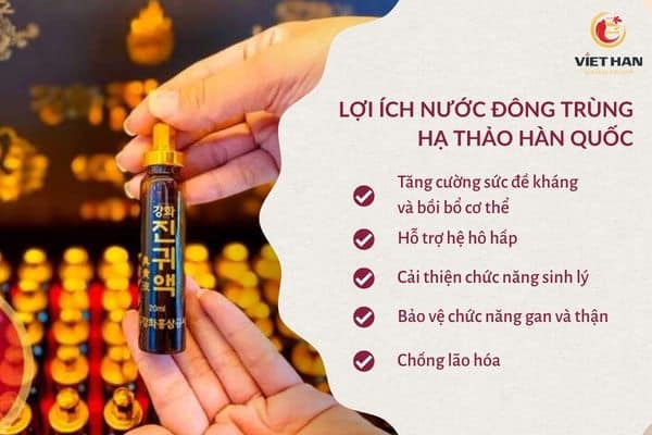 Lợi ích của nước đông trùng hạ thảo Hàn Quốc